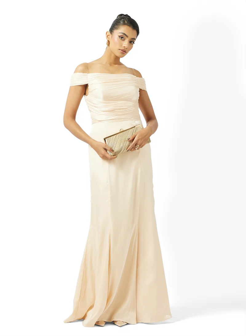 Iyra  One-Shoulder Side Slit Dress for Women | Best Price UAE